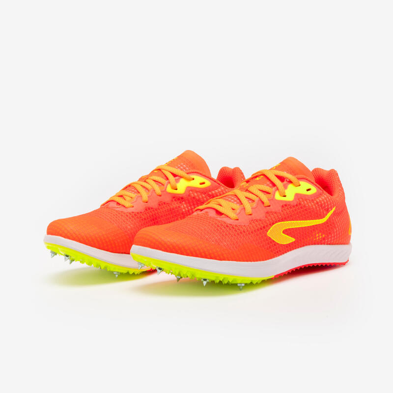 Atletiek spikes voor dames heren kinderen AT START v3 oranje