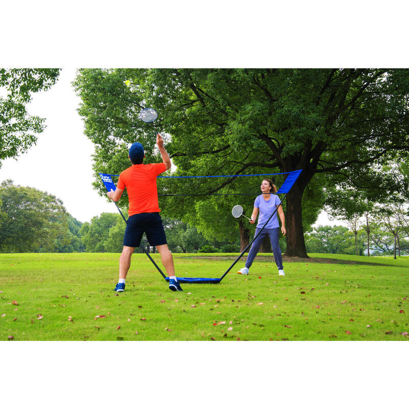 Badmintonnet en -set Fun Set 3 meter koningsblauw