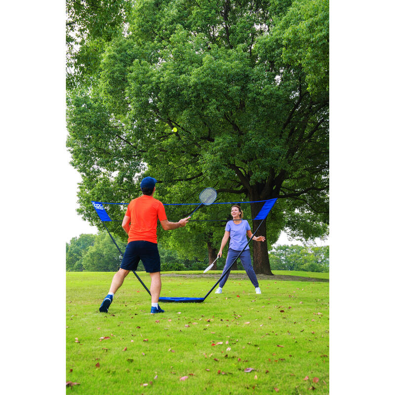 Badmintonnet en -set Fun Set 3 meter koningsblauw