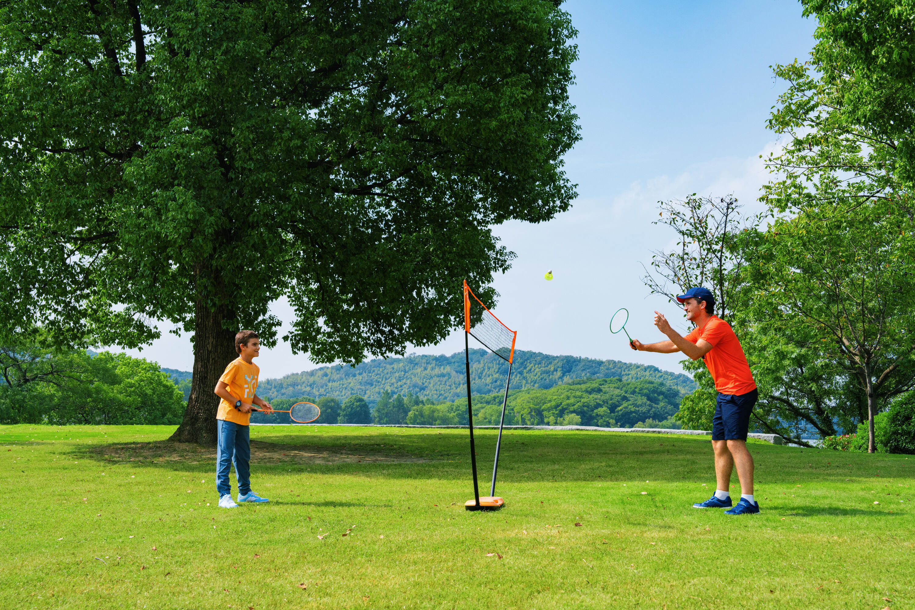 BADMINTON NET  Fun set 3 Meter Pop Orange 14/18
