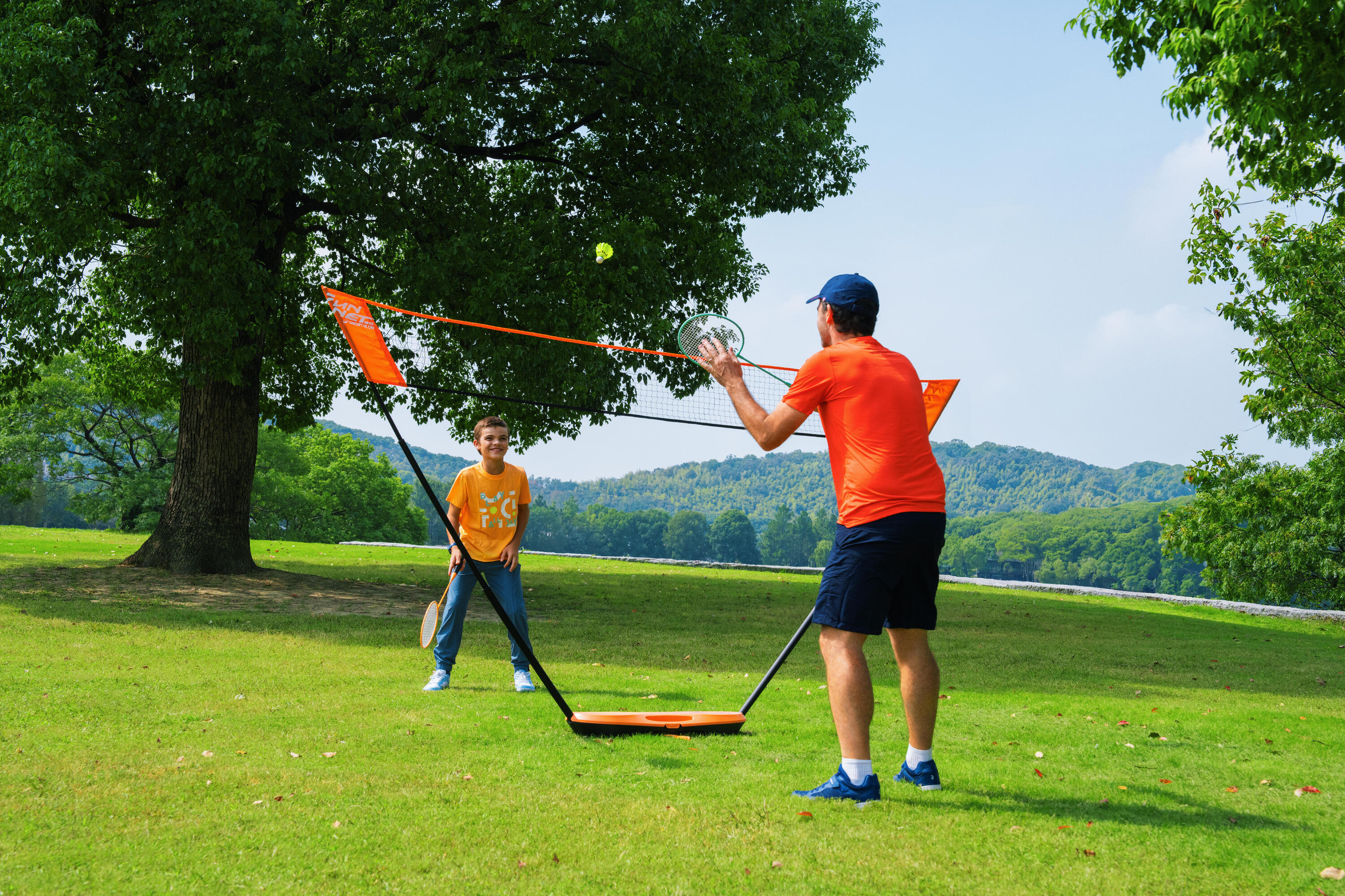 BADMINTON NET  Fun set 3 Meter Pop Orange 13/18