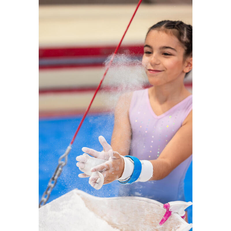Justaucorps de gymnastique sans manches fille, mauve