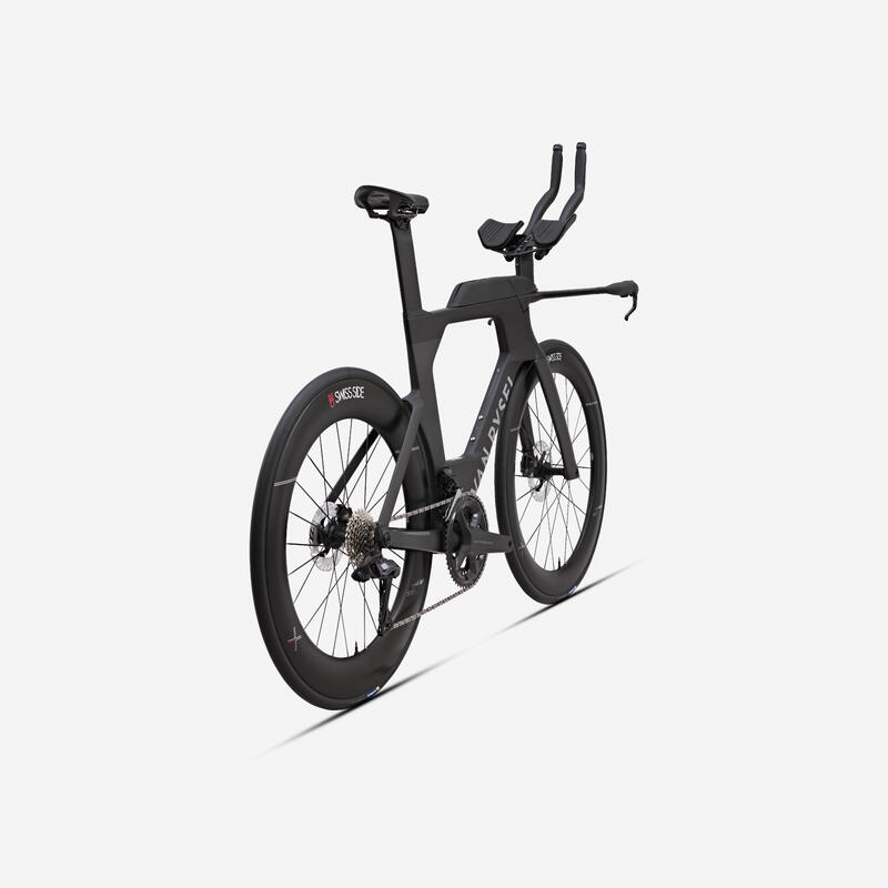 Bicicletă triatlon Shimano Ultegra Di2 2x12v senzor de putere XCR brut Gri