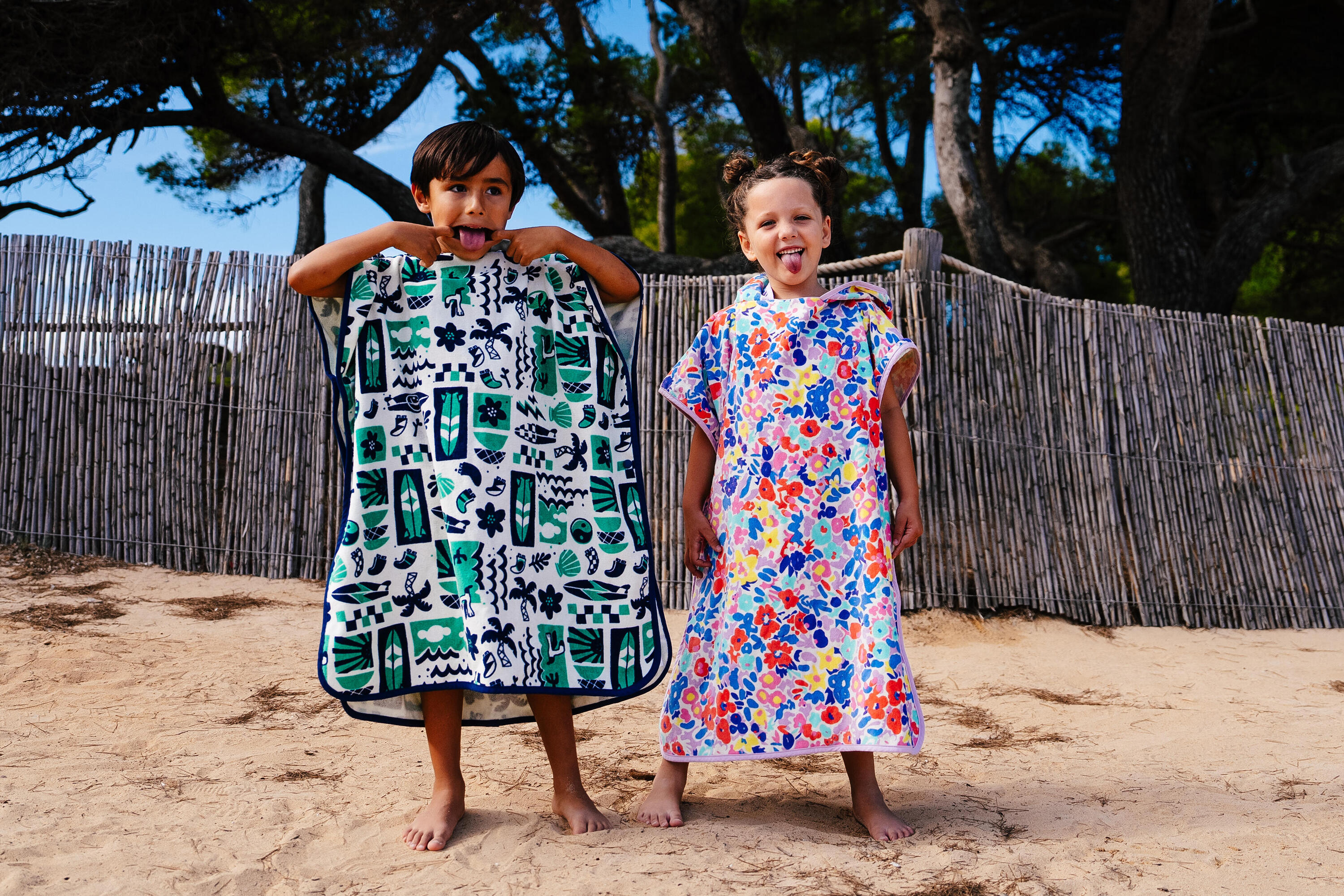 Poncho surf Enfant de 110 à 135 cm - 500 Daisy multicolore 7/7