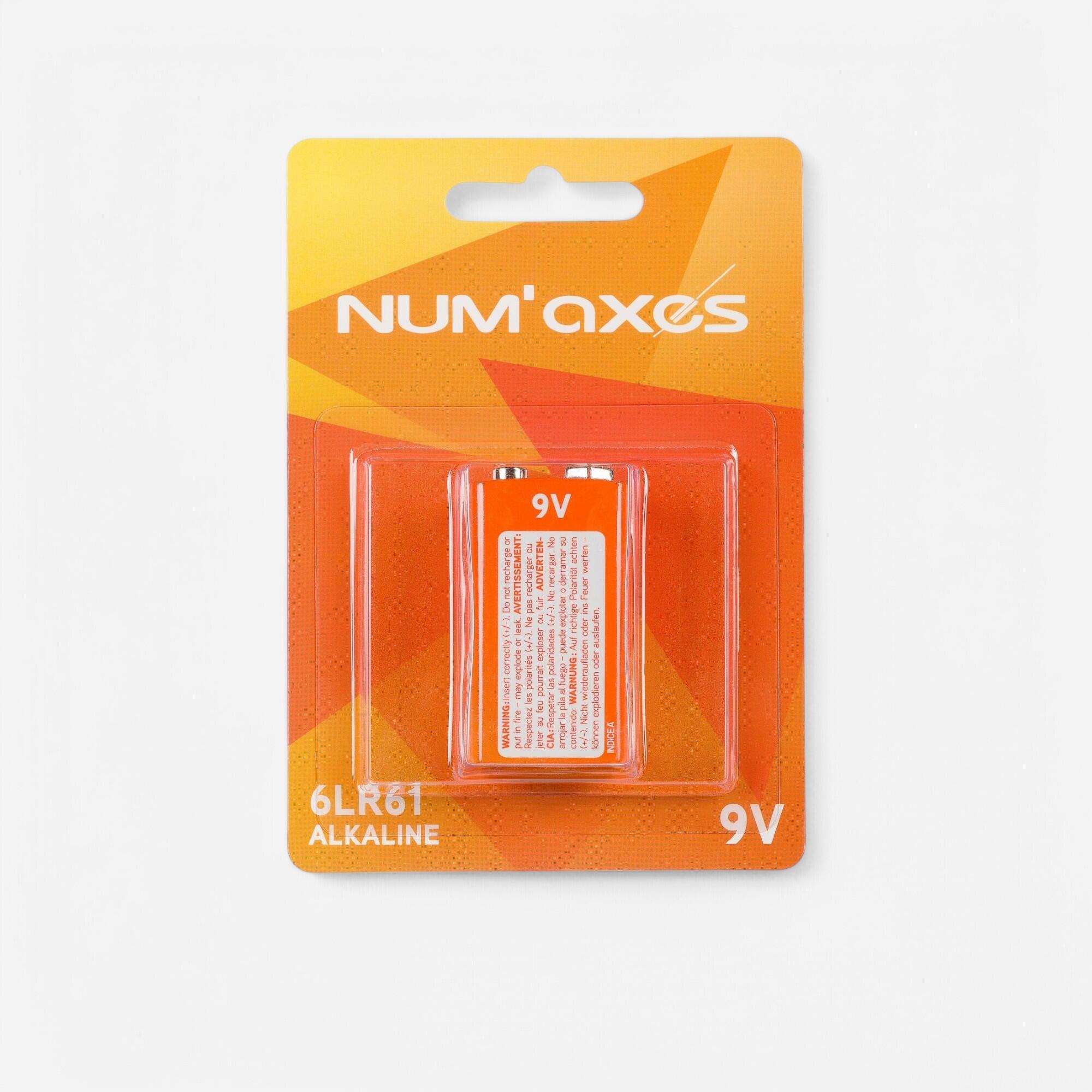 Pile Alcaline Num\'axes 6LR61 9V
