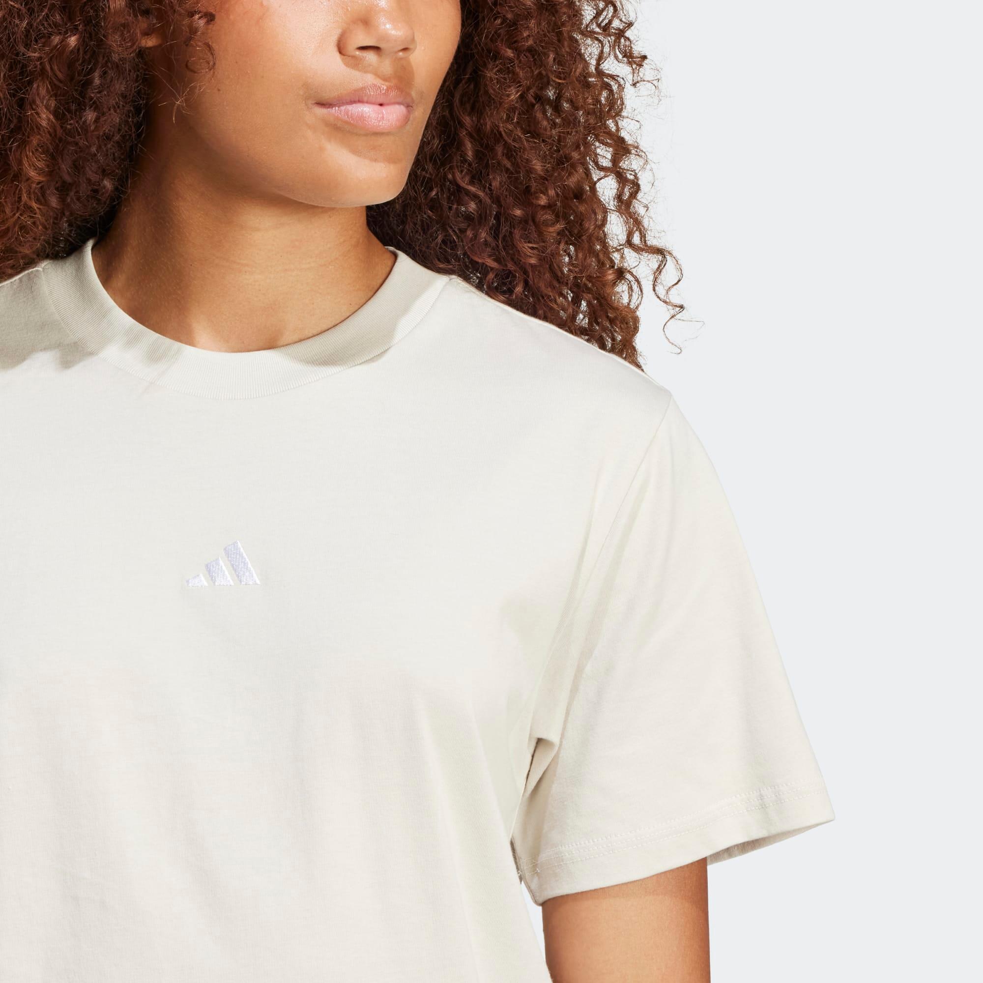 T-shirt de fitness femme en coton, beige 5/5