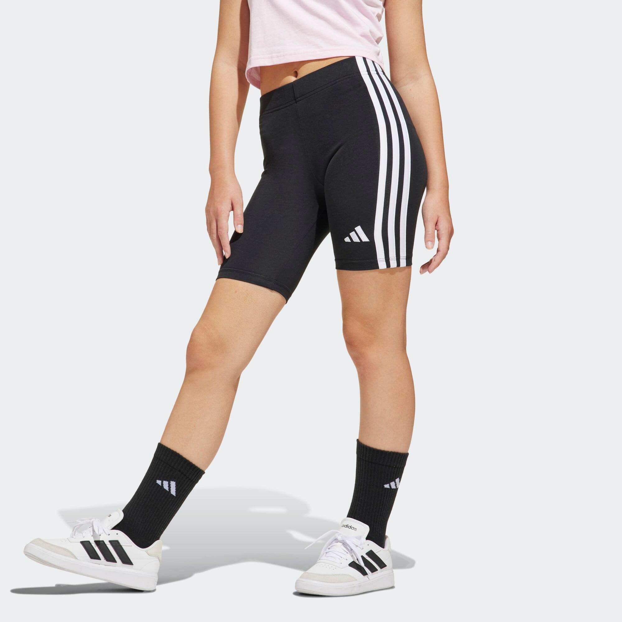Radlerhose Mädchen Baumwolle - schwarz  1/5
