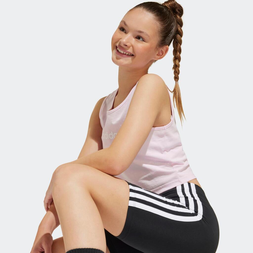 ADIDAS dievčenské bavlnené cyklistické šortky čierne