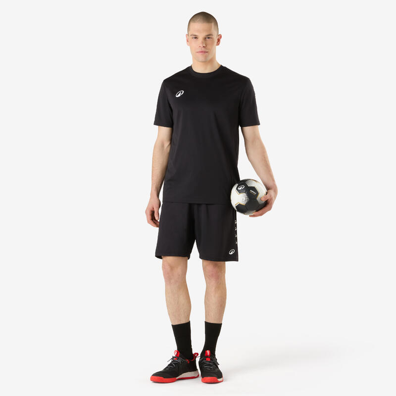 Tricou handbal H100 Negru Bărbați