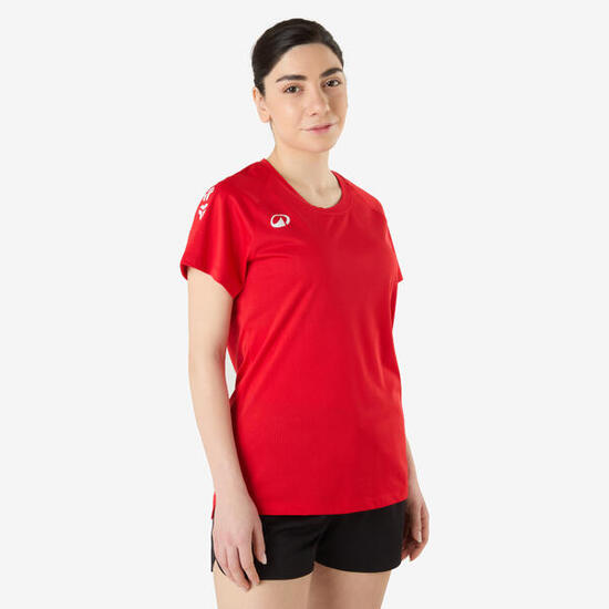 Maillot de handball femme - H100 rouge