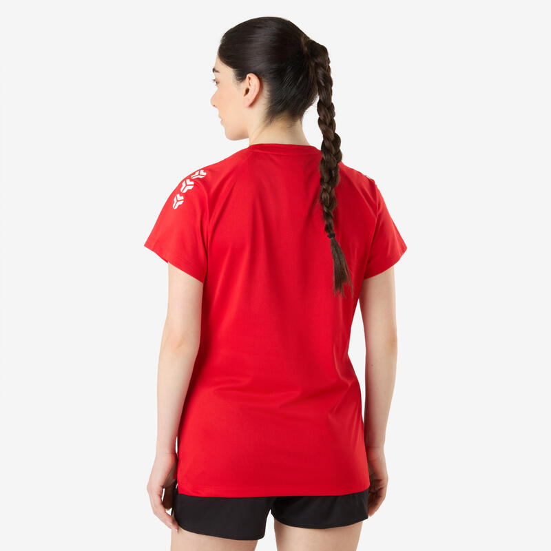 Maillot de handball femme - H100 rouge