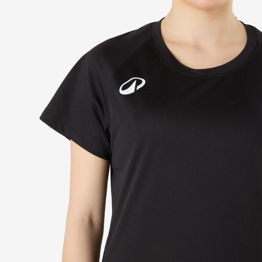 Γυναικεία μπλούζα Handball H100 - Μαύρο