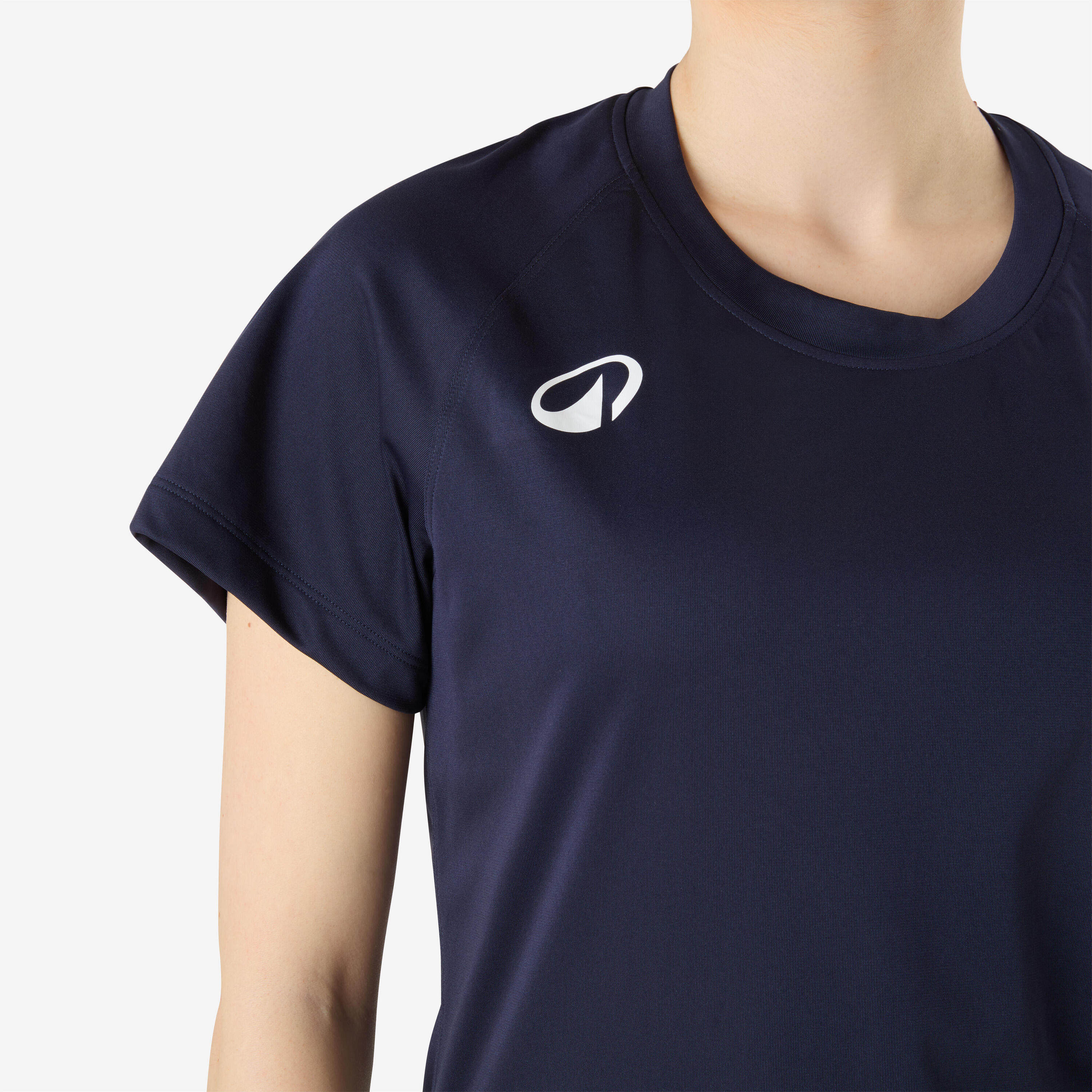 Handbalshirt voor dames H100 marineblauw 3/9