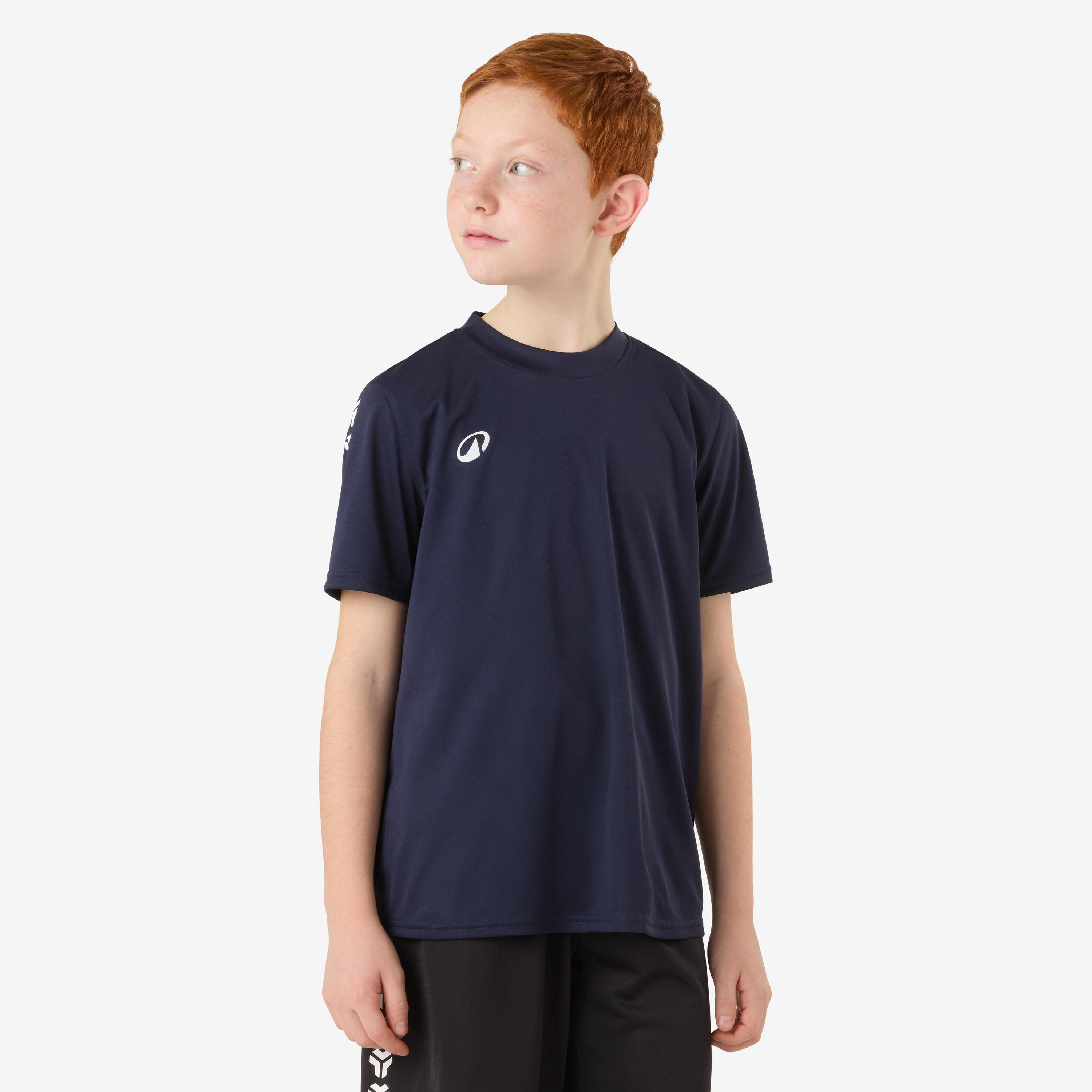 KIPSTA Handbalshirt voor kinderen H100 marineblauw