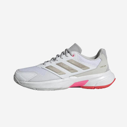 Chaussure de tennis femme Multicourt - Adidas Courtjam Control 3 blanc rose