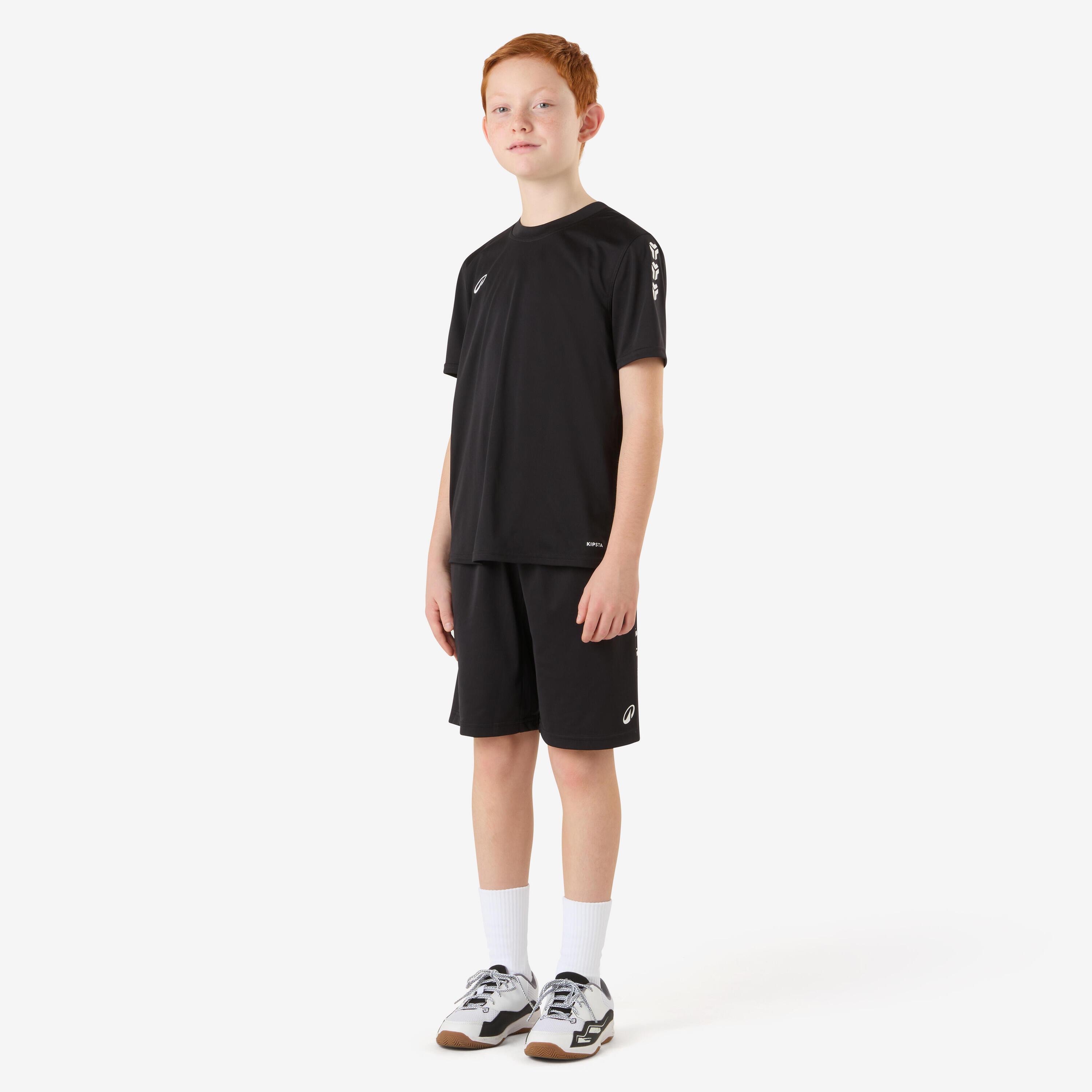 Camiseta de balonmano niño - H100 negro 7/11