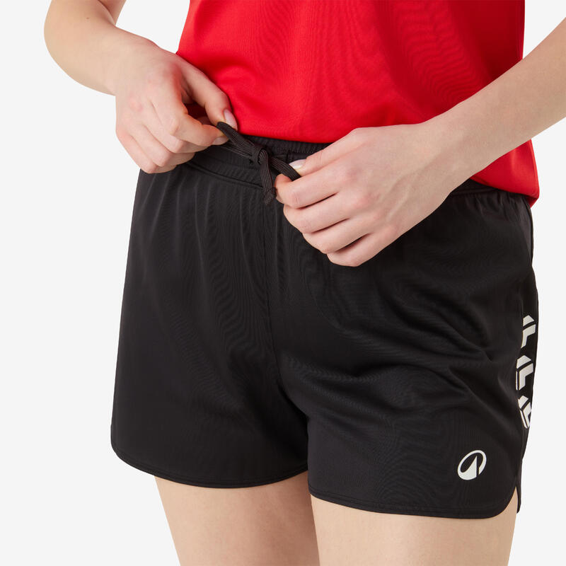 Short de handball femme - H100 noir