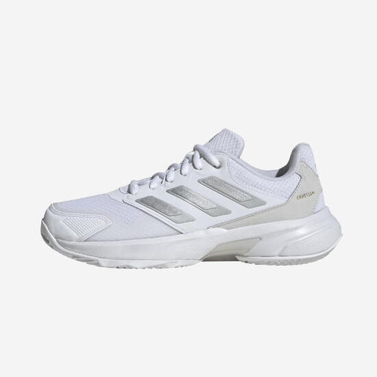 Scarpe tennis donna ADIDAS COURTJAM CONTROL 3 bianco-grigio