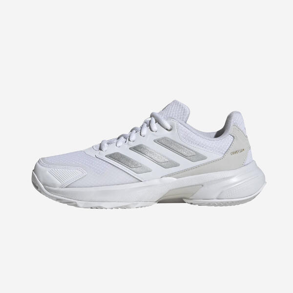 ADIDAS Damen Tennisschuhe Sandplatz - Courtjam Control 3 weiß/grau