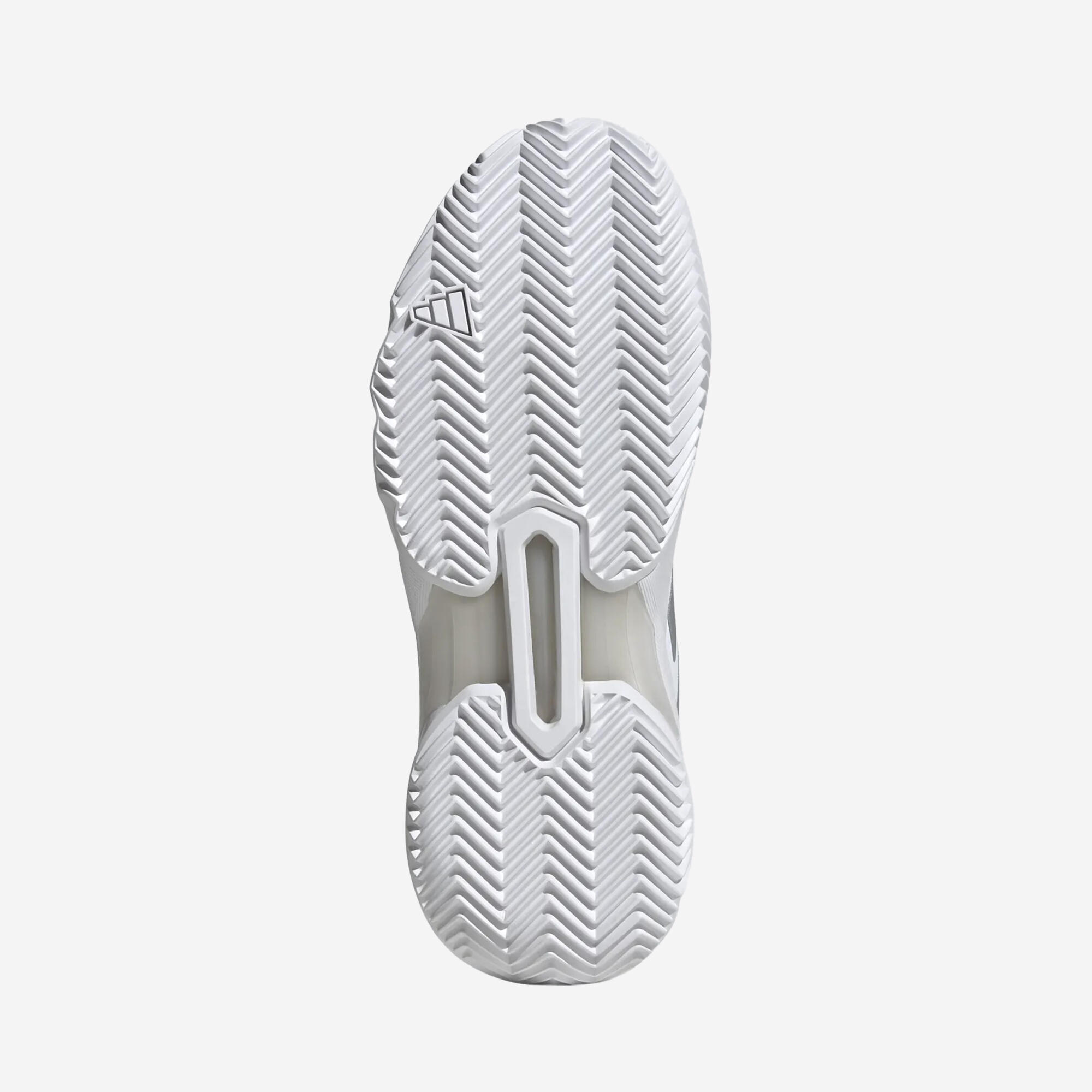 Gravel tennisschoenen voor dames CourtJam Control 3 wit grijs 3/8