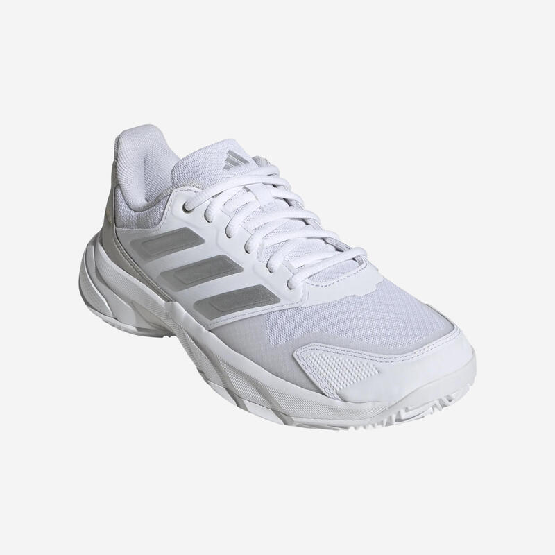Chaussure de tennis femme Terre Battue - Adidas Courtjam Control 3 blanc gris