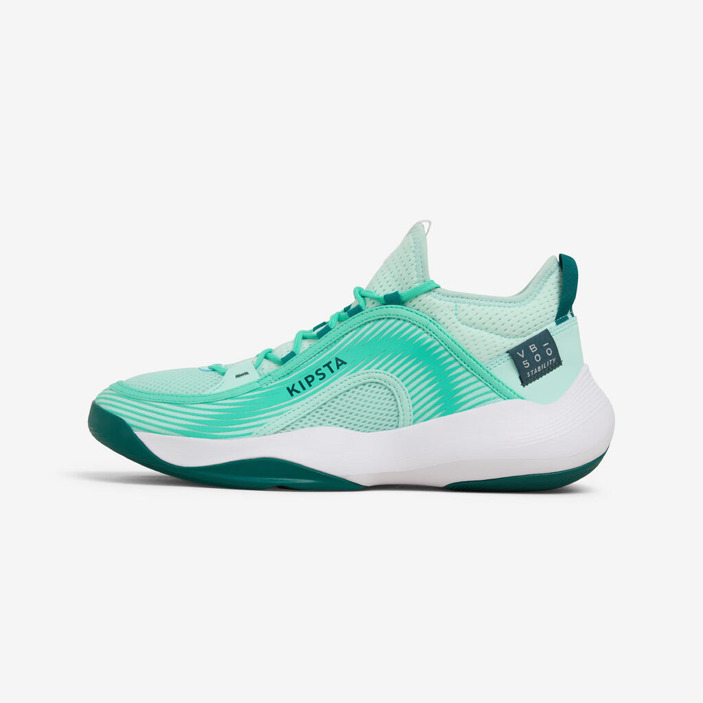 Damen/Herren Volleyballschuhe - Stability 500 grün