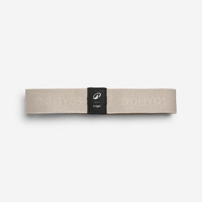 Stoffen weerstandsband voor bilspieren fitness extra licht beige