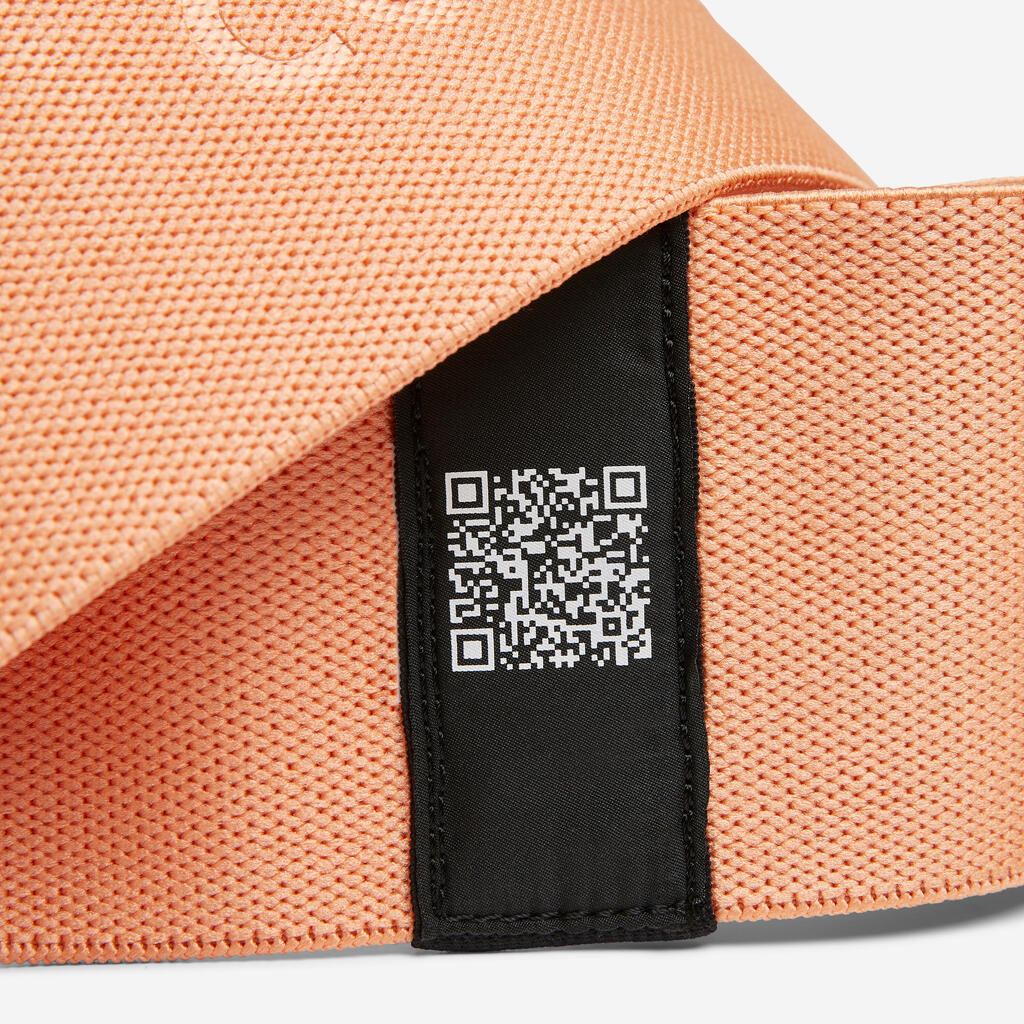 Élastique textile pour fessier de fitness résistance très forte, orange