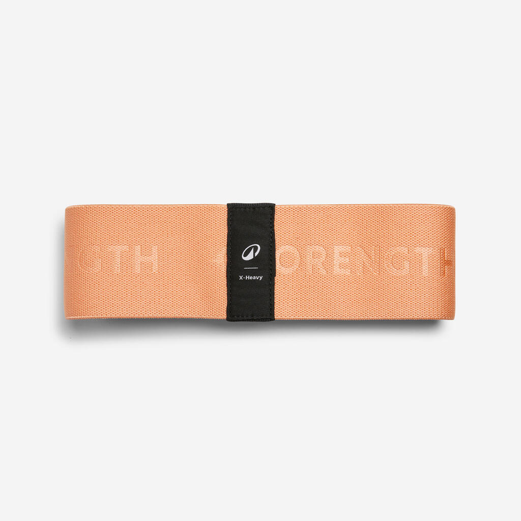 Fitness Very High Resistance Fabric Glute Band - Orange