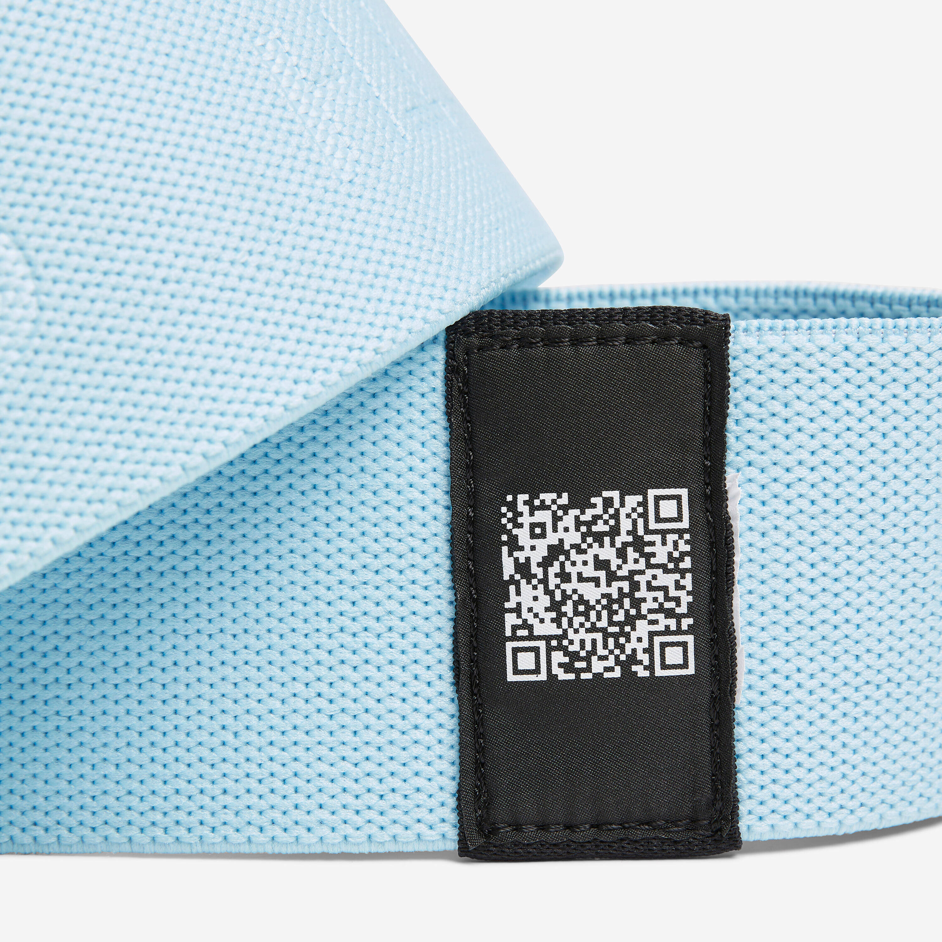 Fitness Medium-Resistance Fabric Band for Glutes - Ice Blue -  3