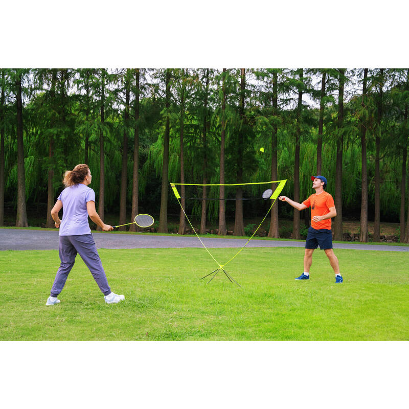 Set Filet de Badminton Portable Discover Set 3M V2 - Jaune
