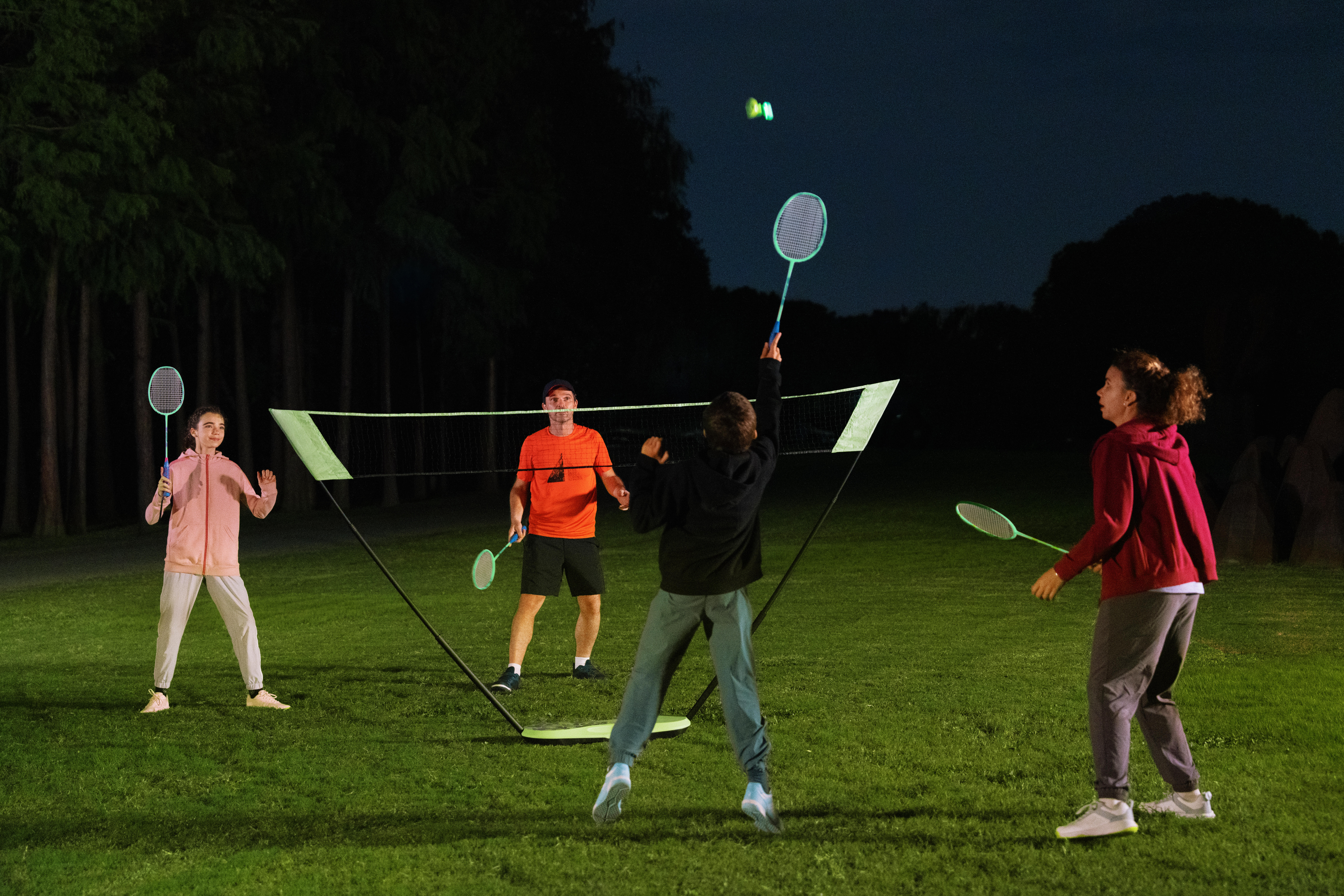 Badminton Flex Set - BR190 Nite Blue Yellow - PERFLY