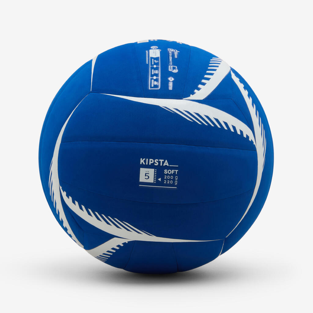 Plavo-bela lopta za odbojku VB500 SOFT (200 / 220 g)