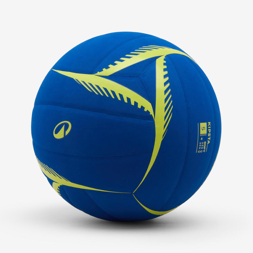 Plavo-žuta lopta za odbojku VB500 SOFT (230/250 g)