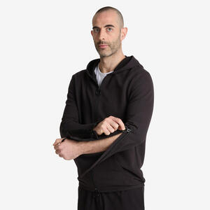 Sudadera Hombre Negro Cremallera Movilidad Reducida