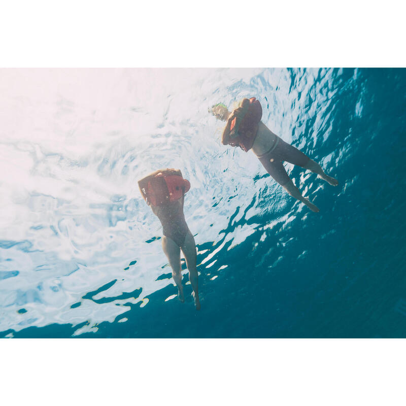 Bouée de nage en eau libre avec compartiment intérieur et filet - OWS500 orange