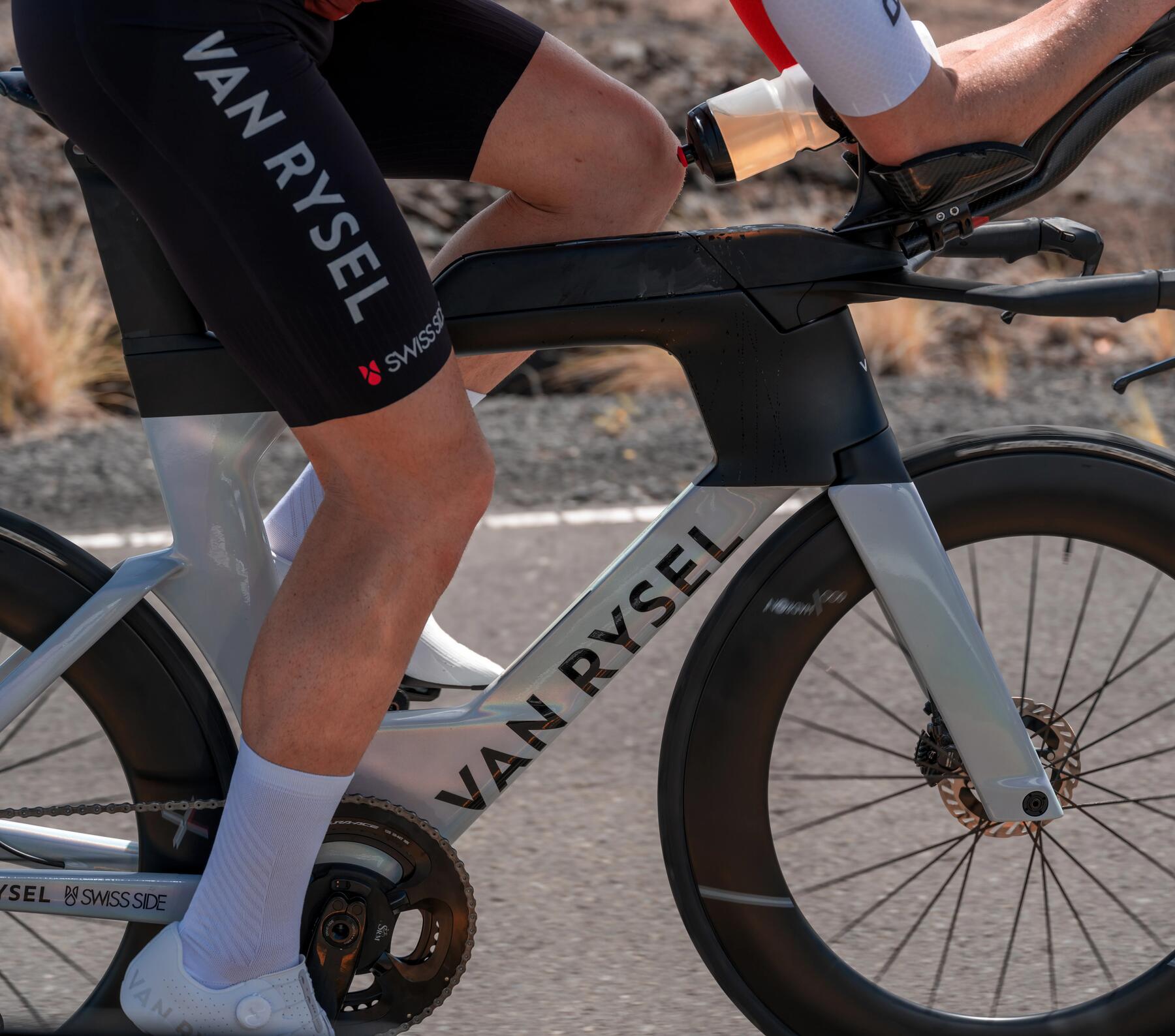 woman on a road bike