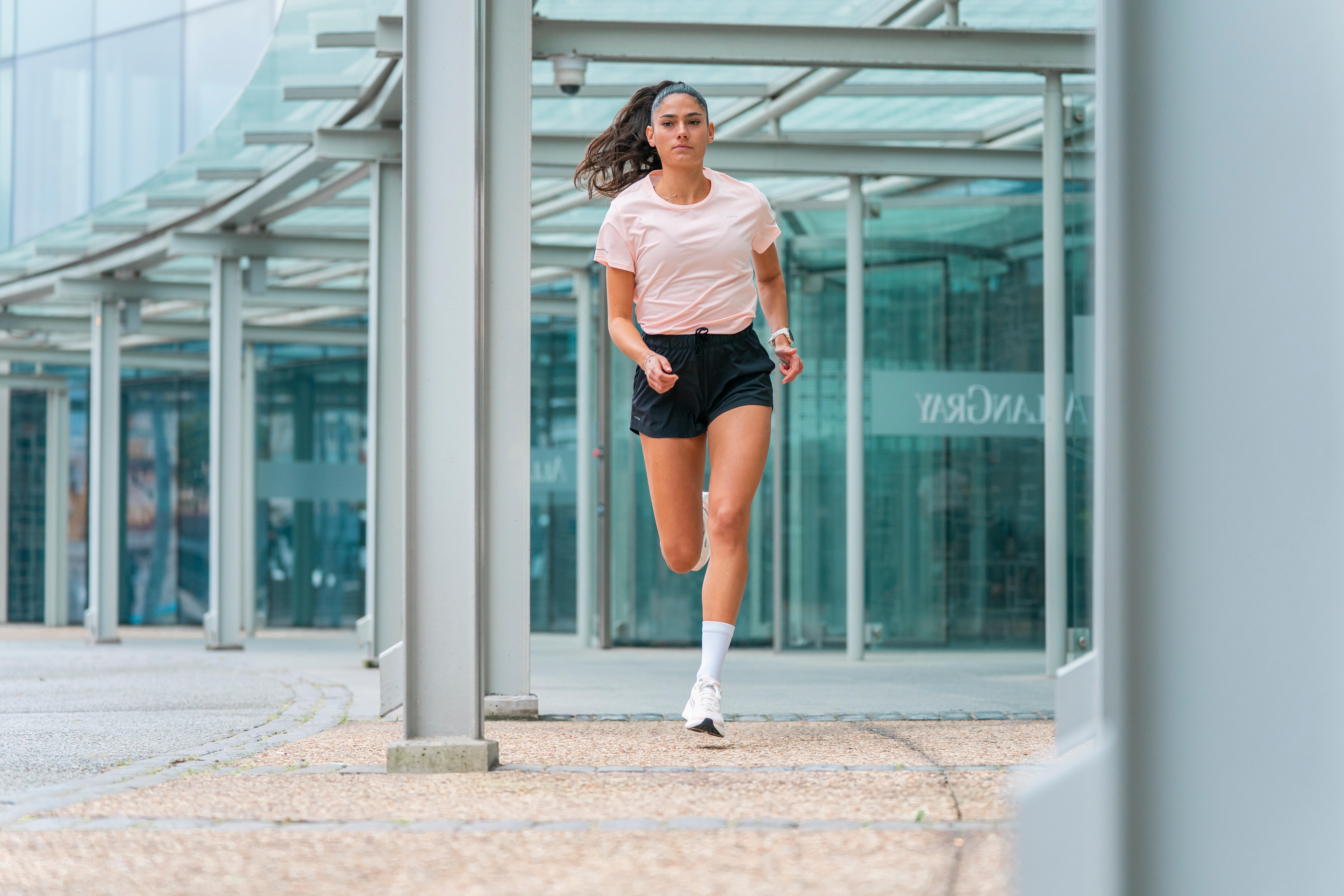 T-shirt de course respirant femme, Run 500 Dry - KIPRUN