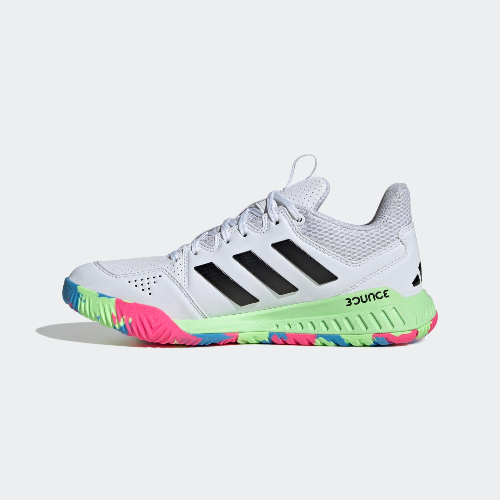 Damen/Herren Handballschuhe - ADIDAS Court Flight weiß 9/9