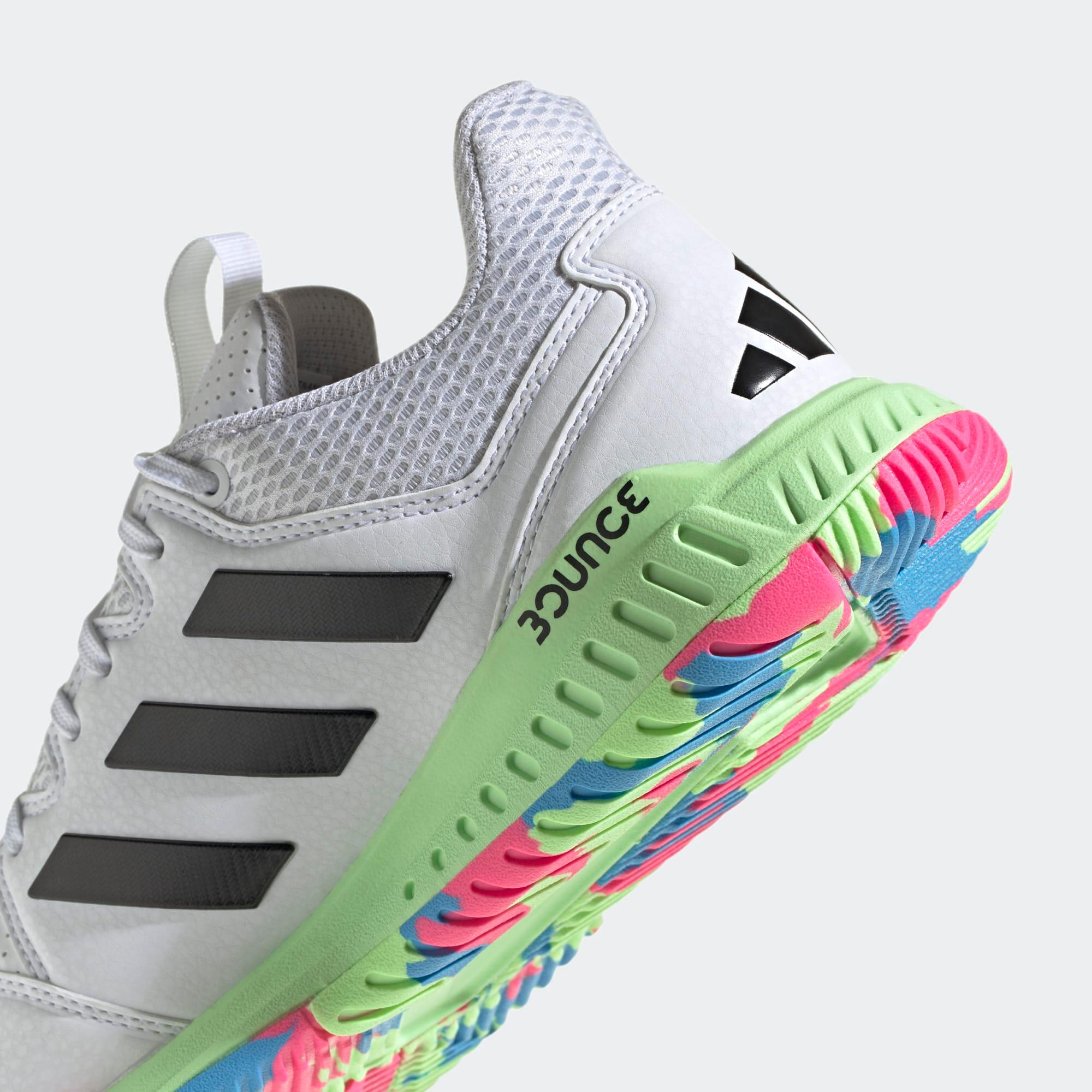 Damen/Herren Handballschuhe - ADIDAS Court Flight weiß 8/9