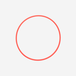 Cerceau de Gymnastique Rythmique (GR) de 75 cm - rose