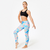 Brassière de gym respirante fille, noire à sequins