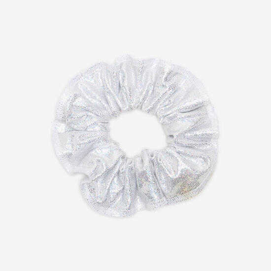 Elastico per capelli rosa con paillettes