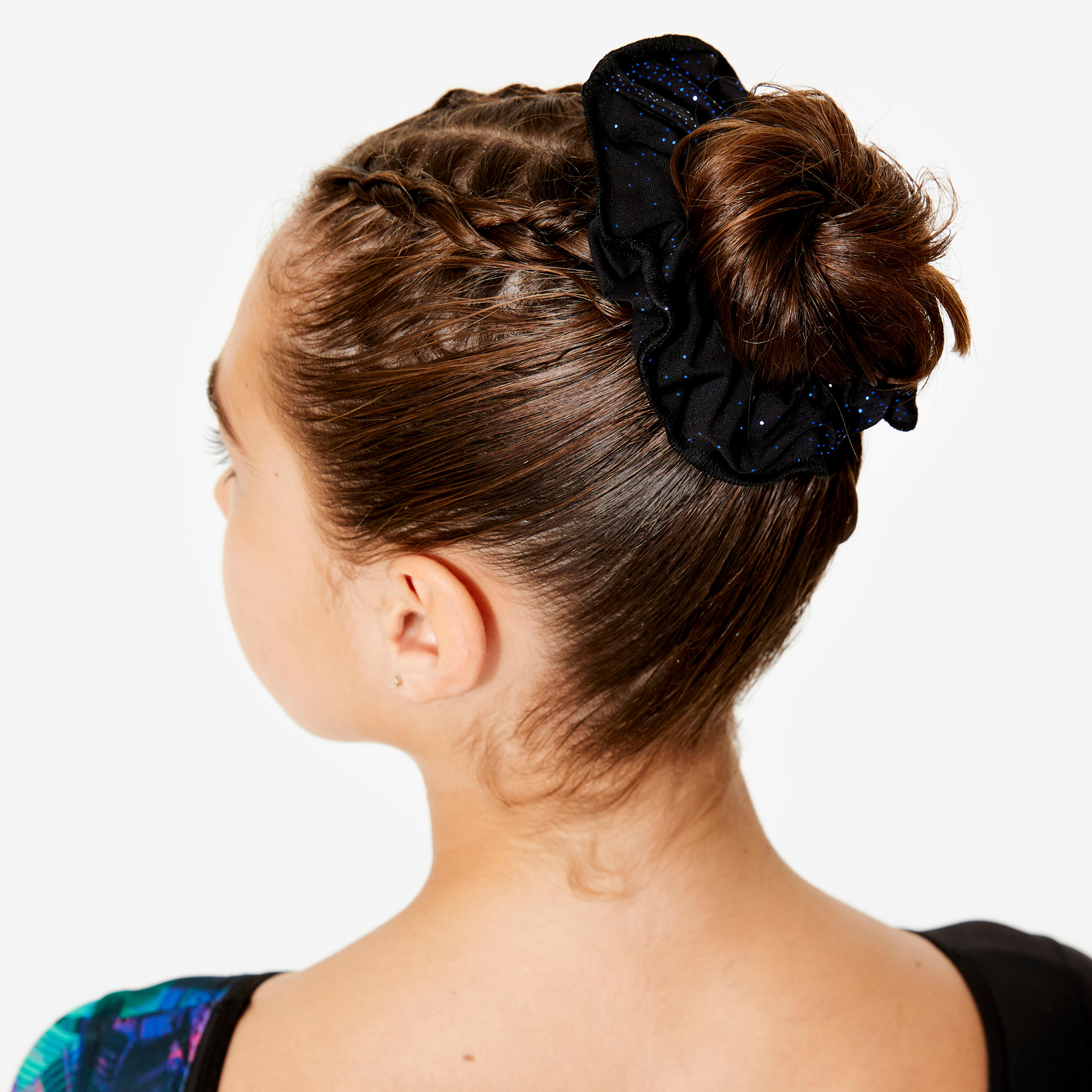 Haarband Turnen Damen mit Pailletten - schwarz 3/3