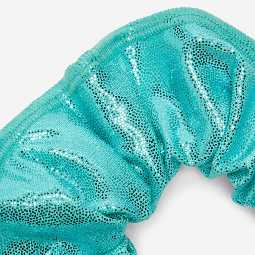 Women's Sequined Gymnastics Scrunchie - White
