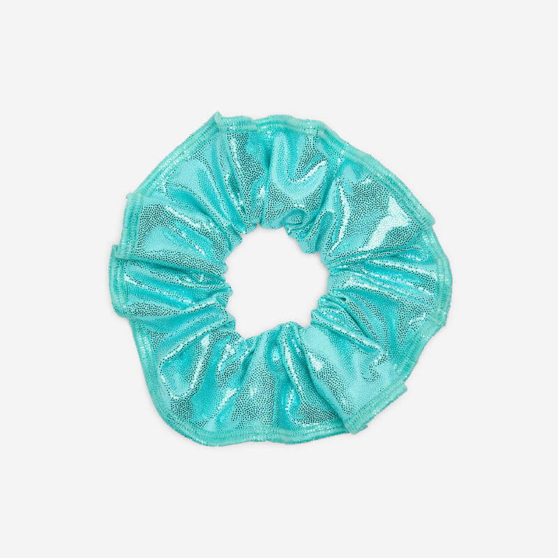 Chouchou de gymnastique à paillettes femme, turquoise