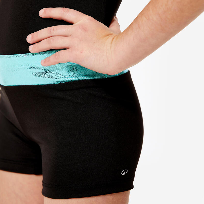 Combishort de Ginástica Menina Azul