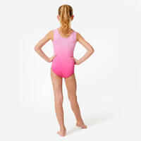 Girls' Sleeveless Gymnastics Leotard - Pink