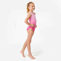 Girls' Sleeveless Gymnastics Leotard - Pink
