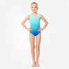 Girls' Sleeveless Gymnastics Leotard - Turquoise